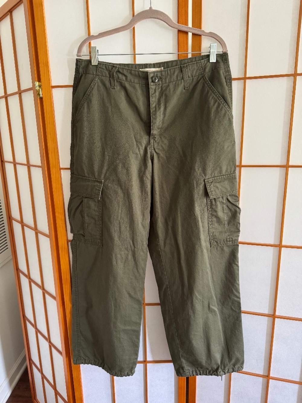 Levis 94 Baggy Green Cargo Khaki pants military y2k goth